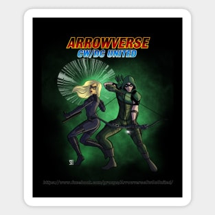 Green Arrow and Black Canary Magnet